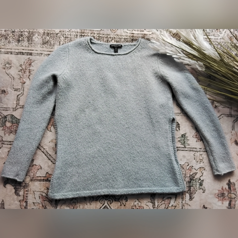 Eileen Fisher Alpaca Side Slit Sweater